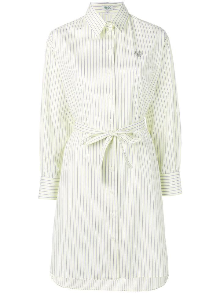 Kenzo Belted Shirt Dress - Yellow