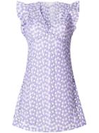Michael Michael Kors Floral-embroidered Mesh Mini Dress - Pink &