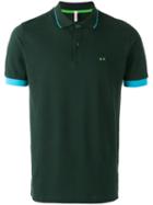Sun 68 Contrast Polo Shirt, Men's, Size: Xxl, Green, Cotton/spandex/elastane