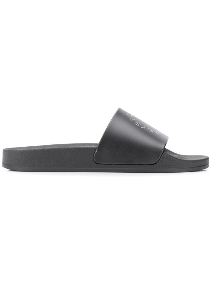 Stella Mccartney Stella Logo Slides - Black