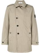 Stone Island Logo Patch Trench - Nude & Neutrals