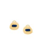 Aurelie Bidermann Peggy Lapis Clip-on Earrings - Metallic