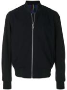 Ps By Paul Smith Textured Bomber Jacket - Blue