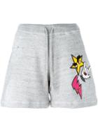 Dsquared2 Punk Patches Shorts, Women's, Size: Xs, Grey, Cotton