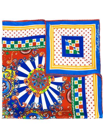 Dolce & Gabbana Carretto Siciliano Print Scarf