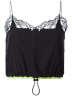 Alexander Wang - Drawstring Camisole - Women - Nylon/polyester - S, Black, Nylon/polyester