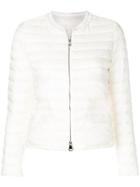Moncler Zip-up Padded Jacket - White