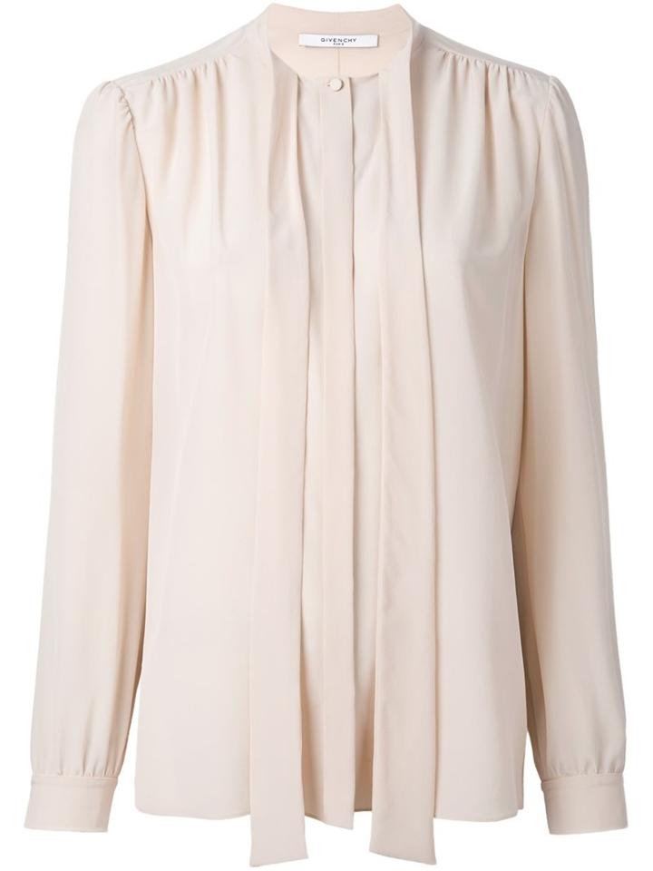 Givenchy Pussybow Blouse, Women's, Size: 38, Nude/neutrals, Silk