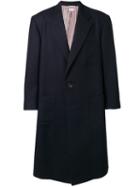 Thom Browne Oversized Double-face Sack Overcoat - Blue