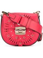 Furla - Floral Crossbody Bag - Women - Leather/nylon/polyurethane - One Size, Women's, Red, Leather/nylon/polyurethane