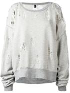 Unravel Project - Destroyed Effect Sweatshirt - Women - Cotton - Xs, Grey, Cotton