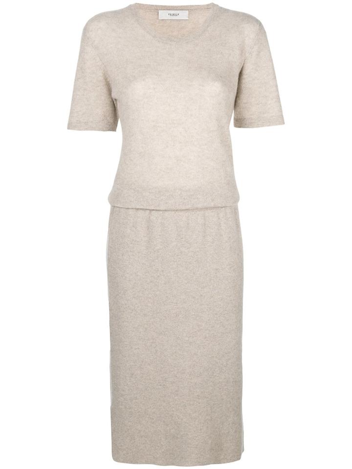 Pringle Of Scotland Short-sleeve Sweater Dress - Neutrals