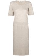 Pringle Of Scotland Short-sleeve Sweater Dress - Neutrals