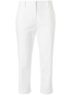 Jil Sander Cropped Trousers - White