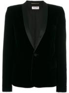 Saint Laurent Tuxedo Jacket With Square-cut Shoulders - Black