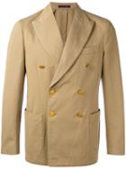 The Gigi - Double Breasted Jacket - Men - Cotton - 50, Brown, Cotton