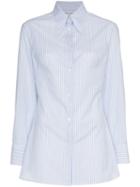 Wright Le Chapelain Pinstripe Shirt - Blue