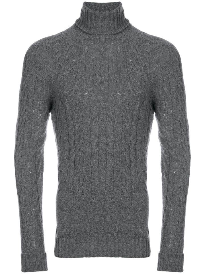 Drumohr Turtleneck Jumper - Grey