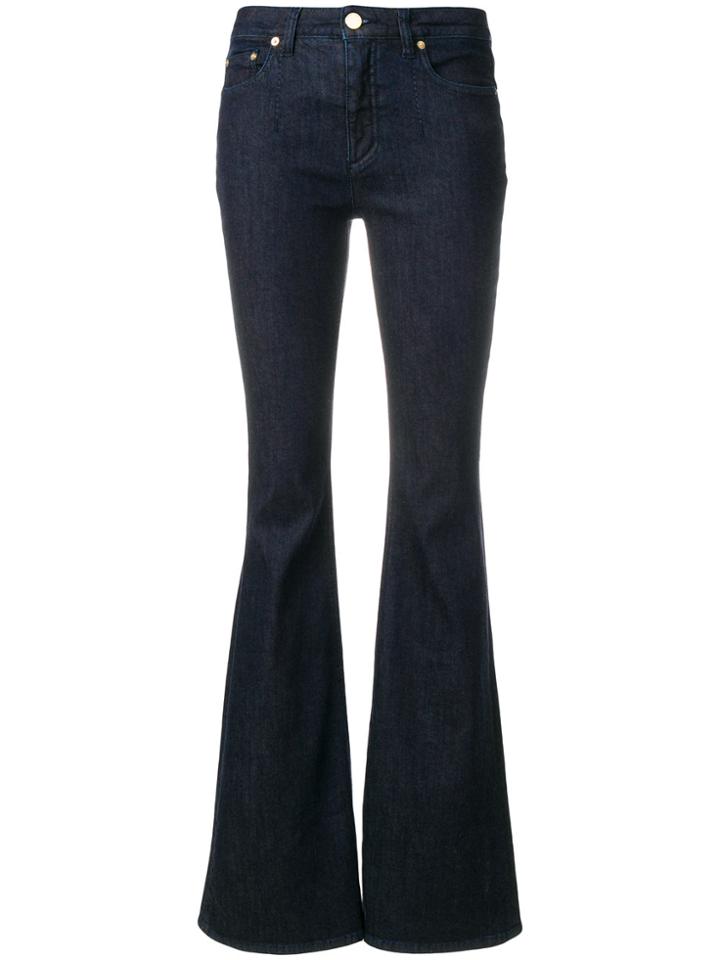 Alberta Ferretti Flared High Waisted Jeans - Blue