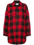 Monse Checked Oversized Shirt - Red
