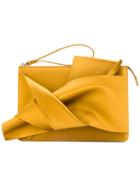 No21 - Knotted Clutch - Women - Satin - One Size, Yellow/orange, Satin