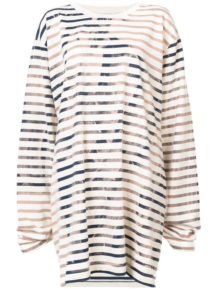 Faith Connexion Striped Sweatshirt Dress - Blue