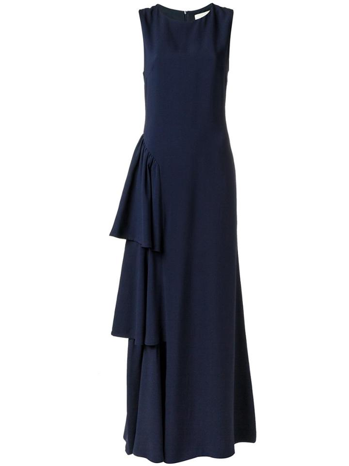 Egrey Ruffled Long Dress - Blue