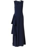 Egrey Ruffled Long Dress - Blue