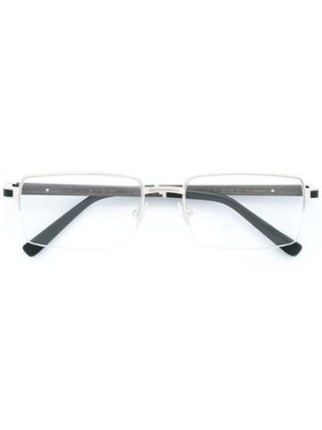 Gold And Wood 'castor' Glasses, Grey, Wood/acetate/metal (other)