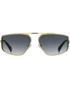 Givenchy Eyewear Straight Bridge Sunglasses - Gold