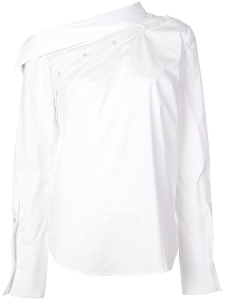 Monse Asymmetric Collar Shirt - White