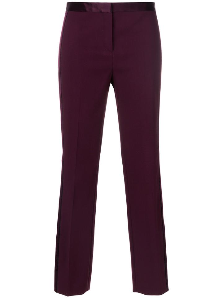 Versace Side Stripe Tailored Trousers - Pink & Purple