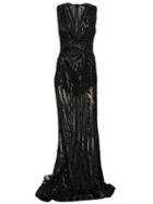 Zuhair Murad Beaded Sheer Gown