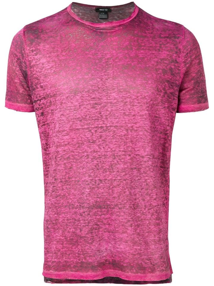 Avant Toi Short-sleeve Fitted T-shirt - Pink
