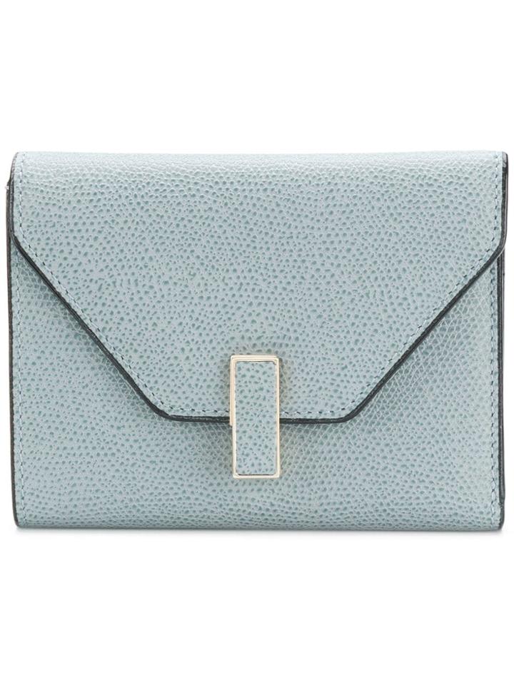 Valextra Envelope Purse - Blue