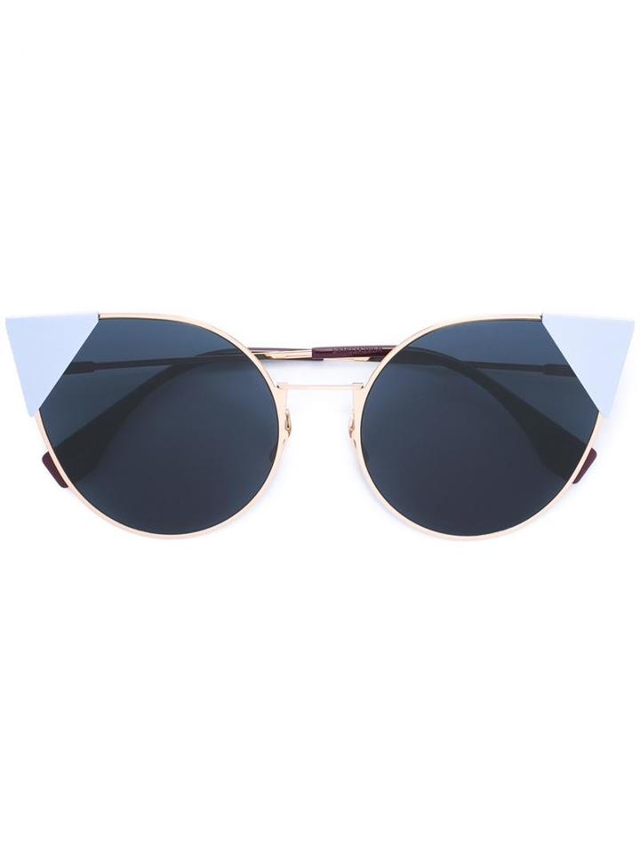 Fendi 'lei' Sunglasses, Women's, Grey, Acetate/metal (other)