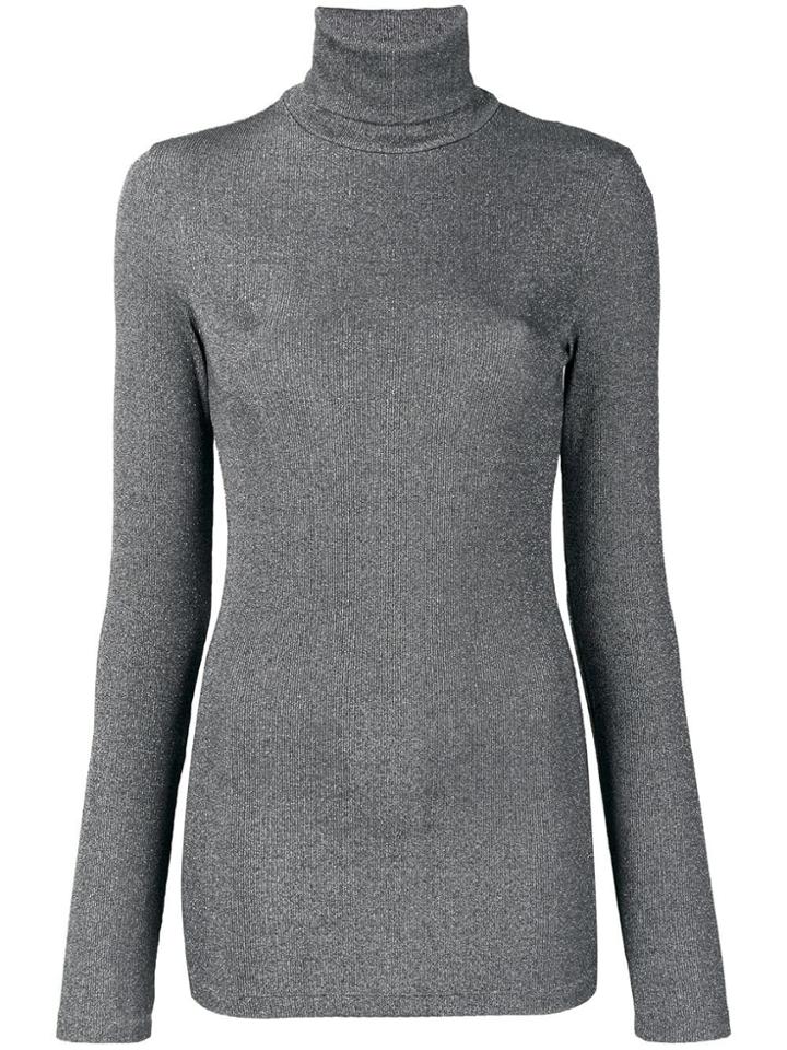 Dondup Long Turtleneck Sweater - Grey