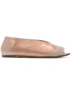 Marsèll Metallic Open Toe Pumps - Pink & Purple