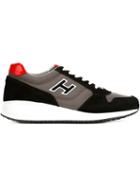 Hogan Interactive N20 Sneakers, Men's, Size: 9.5, Black, Rubber/suede/leather/nylon