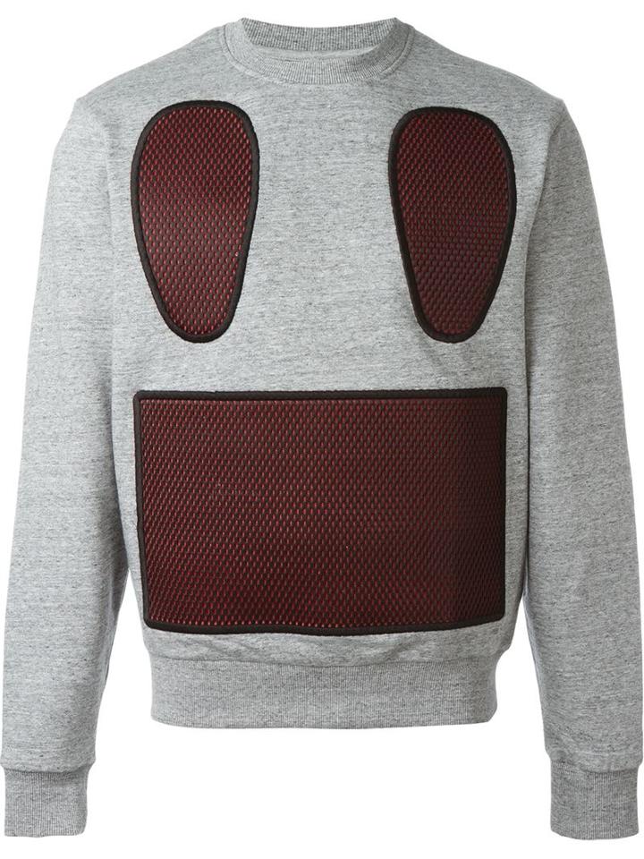 Mostly Heard Rarely Seen 'mesh Neoprene Visor' Sweatshirt