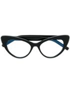 Saint Laurent Eyewear Cat Eye Frames - Black