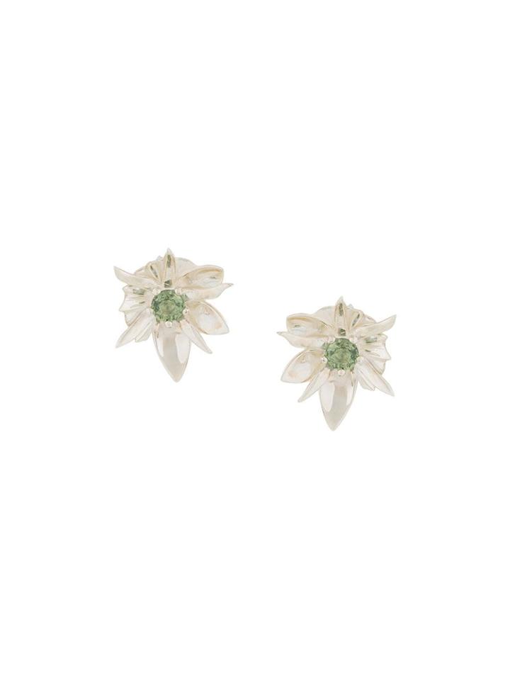 Meadowlark Wildflower Earrings Set - Silver