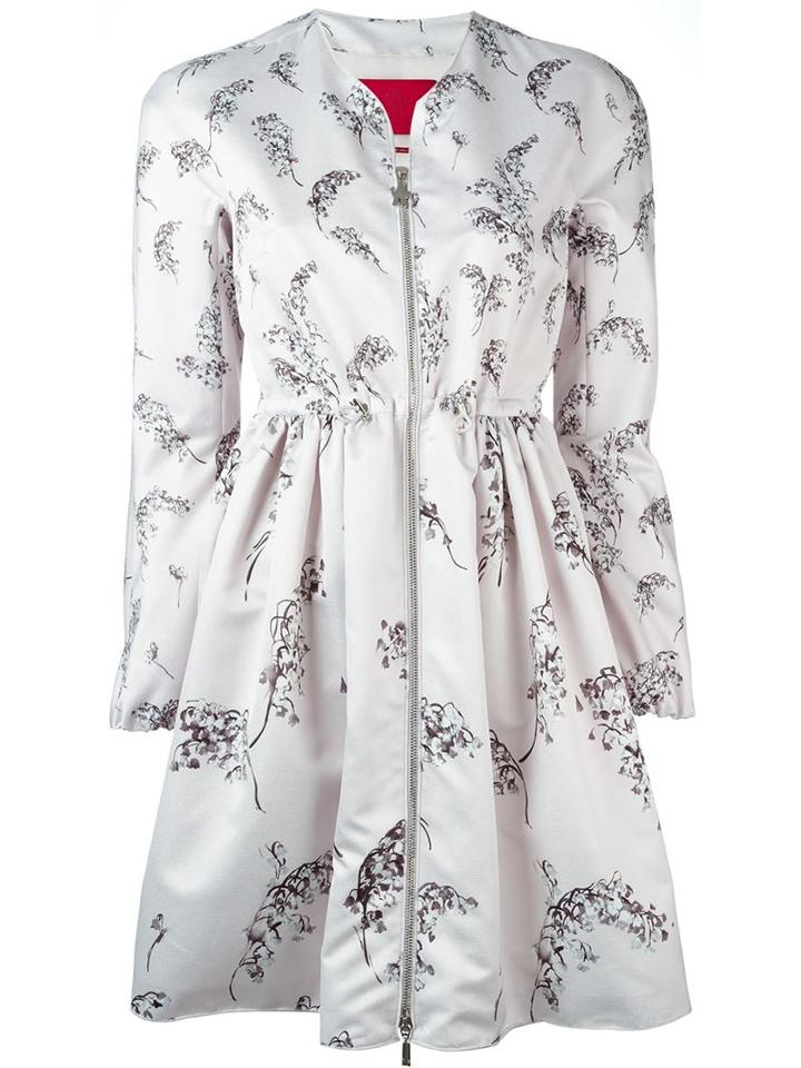 Moncler Gamme Rouge Floral Pattern Flared Jacket