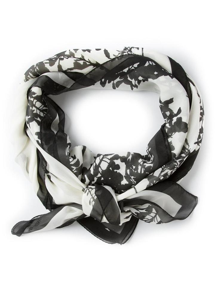 Ann Demeulemeester Floral Print Scarf