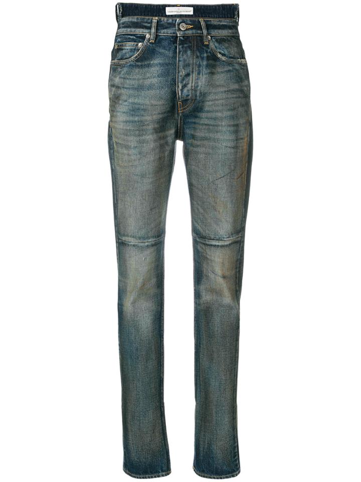 Golden Goose Deluxe Brand High Low Waistband Skinny Jeans - Blue