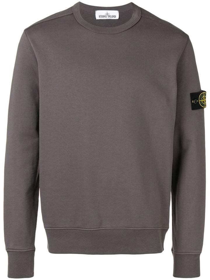 Stone Island Compass Badge Sweatshirt - Black
