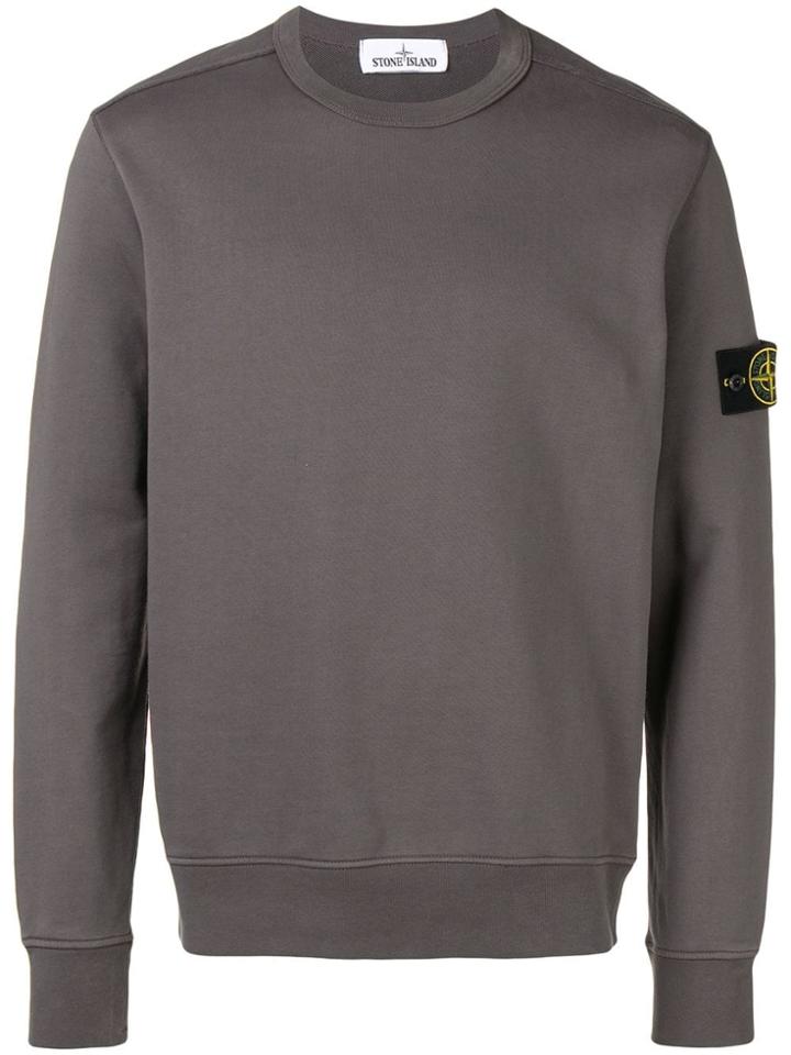 Stone Island Compass Badge Sweatshirt - Black