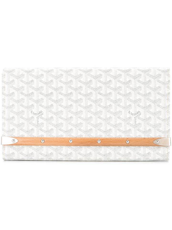 Goyard Vintage Monte Carlo Clutch - White