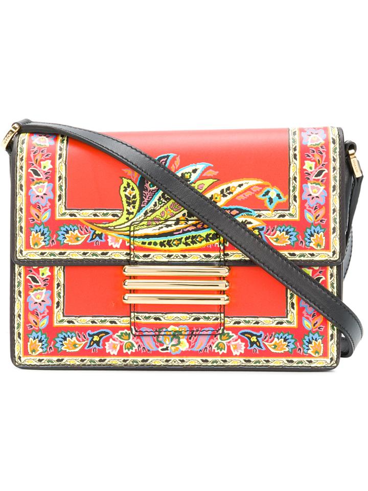 Etro Floral Crossbody Satchel - Yellow & Orange