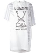 Sacai - Frog Print T-shirt Dress - Women - Cotton/polyester/cupro - 2, White, Cotton/polyester/cupro
